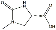 (S)-1-Methyl-2-oxo-imidazolidine-4-carboxylic acid 구조식 이미지