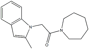 1-(2-Azepan-1-yl-2-oxo-ethyl)-2-methyl-1H-indole- Structure