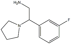 1-[2-Amino-1-(3-fluoro-phenyl)-ethyl]-pyrrolidine- 구조식 이미지