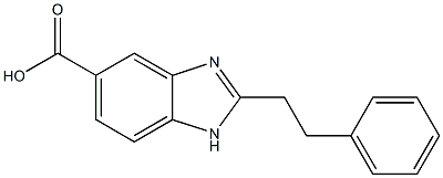 2-Phenethyl-1H-benzoimidazole-5-carboxylic acid Structure