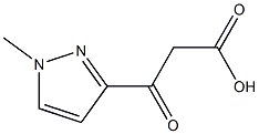 3-(1-Methyl-1H-pyrazol-3-yl)-3-oxo-propionic acid Structure