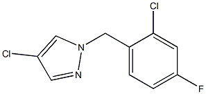 4-Chloro-1-(2-chloro-4-fluoro-benzyl)-1H-pyrazol- 구조식 이미지