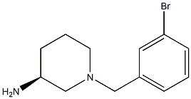 (3S)-1-(3-bromobenzyl)piperidin-3-amine 구조식 이미지