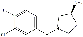 (3S)-1-(3-chloro-4-fluorobenzyl)pyrrolidin-3-amine 구조식 이미지