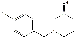 (3S)-1-(4-chloro-2-methylbenzyl)piperidin-3-ol Structure