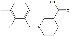 1-(2-fluoro-3-methylbenzyl)piperidine-3-carboxylic acid 구조식 이미지