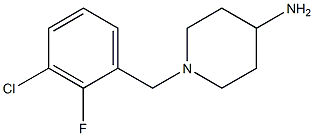 1-(3-chloro-2-fluorobenzyl)piperidin-4-amine 구조식 이미지