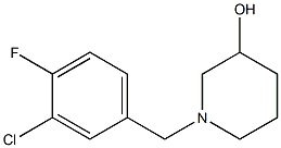 1-(3-chloro-4-fluorobenzyl)piperidin-3-ol Structure