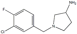 1-(3-chloro-4-fluorobenzyl)pyrrolidin-3-amine Structure