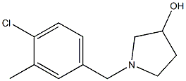 1-(4-chloro-3-methylbenzyl)pyrrolidin-3-ol 구조식 이미지