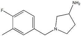 1-(4-fluoro-3-methylbenzyl)pyrrolidin-3-amine 구조식 이미지