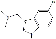 1-(5-bromo-1H-indol-3-yl)-N,N-dimethylmethanamine 구조식 이미지