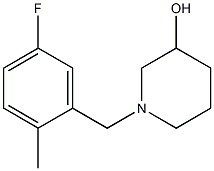 1-(5-fluoro-2-methylbenzyl)piperidin-3-ol Structure