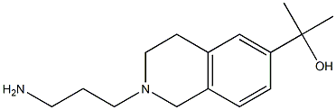 2-[2-(3-aminopropyl)-1,2,3,4-tetrahydroisoquinolin-6-yl]propan-2-ol Structure