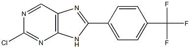 2-chloro-8-[4-(trifluoromethyl)phenyl]-9H-purine Structure