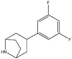 3-(3,5-difluorophenyl)-8-azabicyclo[3.2.1]octane 구조식 이미지
