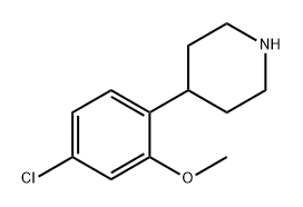 4-(4-chloro-2-methoxyphenyl)piperidine 구조식 이미지