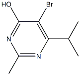 5-bromo-2-methyl-6-(1-methylethyl)pyrimidin-4-ol Structure