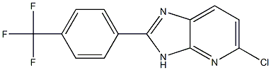 5-chloro-2-[4-(trifluoromethyl)phenyl]-3H-imidazo[4,5-b]pyridine Structure