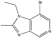 7-bromo-1-ethyl-2-methyl-1H-imidazo[4,5-c]pyridine Structure
