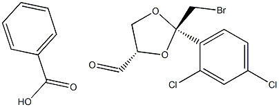 Cis[2-(Bromomethyl)-2-(2,4-dichlorophenyl)-1,3-dioxolan-4-yl]methl
benzoate Structure