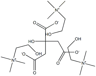 TRICHOLINE CITRATE 65% SOLUTION Structure