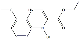 ETHYL 4-CHLORO-8-METHOXYQUINOXALINE-3-CARBOXYLATE Structure