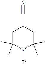 4-CYANO-2,2,6,6-TETRAMETHYLPIPERIDINE 1-OXYL, FREE RADICAL Structure