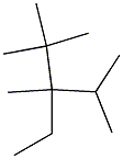 2,2,3,4-tetramethyl-3-ethylpentane Structure