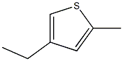 2-methyl-4-ethyl thiophene 구조식 이미지