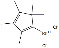 PENTAMETHYLCYCLOPENTADIENYLRHODIUM CHLORIDE Structure