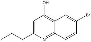 6-BROMO-2-PROPYL-QUINOLIN-4-OL 구조식 이미지