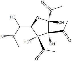 1,2,3-5-TETRACETYL-B-D-RIBOFURANOSE 구조식 이미지