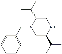 (2R,5S)-1-BENZYL-2,5-DI(PROPAN-2-YL)PIPERAZINE 구조식 이미지