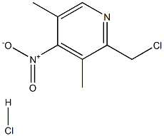 2-CHLOROMETHYL-3,5-DIMETHYL-4-NITRO PYRIDINE HCL 구조식 이미지