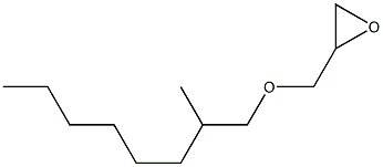 2-methyloctyl glycidyl ether Structure