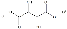 potassium lithium tartrate Structure