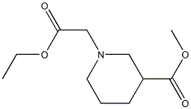 1-ethoxycarbonylmethyl-piperidine-3-carboxylicacid methyl ester 구조식 이미지