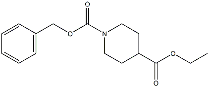 Ethyl N- Cbz -piperidine-4-carboxylate Structure