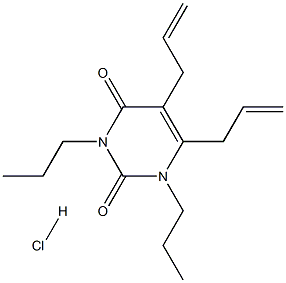 5,6-DIALLYL-1,3-DI-N-PROPYL URACIL HCL 구조식 이미지