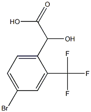 4-BROMO-2-(TRIFLUOROMETHYL)MANDELIC ACID 구조식 이미지