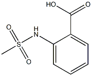 2-(Methylsulfonamido)benzoic Acid 구조식 이미지