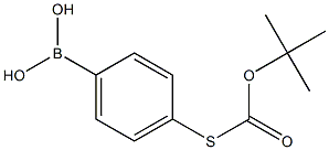 4-Tert-butoxycarbonylthiophenylboronic acid 구조식 이미지