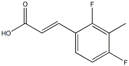 2,4-DIFLUORO-3-METHYLCINNAMIC ACID Structure