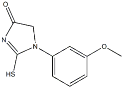 2-MERCAPTO-1-(3-METHOXYPHENYL)-1,5-DIHYDRO-4H-IMIDAZOL-4-ONE Structure