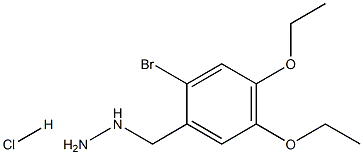 (2-BROMO-4,5-DIETHOXYBENZYL)HYDRAZINE HYDROCHLORIDE Structure