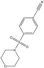 4-(MORPHOLIN-4-YLSULFONYL)BENZONITRILE Structure