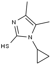 1-CYCLOPROPYL-4,5-DIMETHYL-1H-IMIDAZOLE-2-THIOL Structure