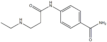 4-{[3-(ETHYLAMINO)PROPANOYL]AMINO}BENZAMIDE 구조식 이미지