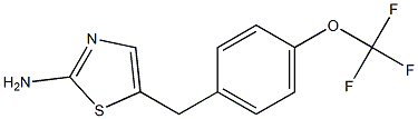 5-[4-(TRIFLUOROMETHOXY)BENZYL]-1,3-THIAZOL-2-AMINE Structure